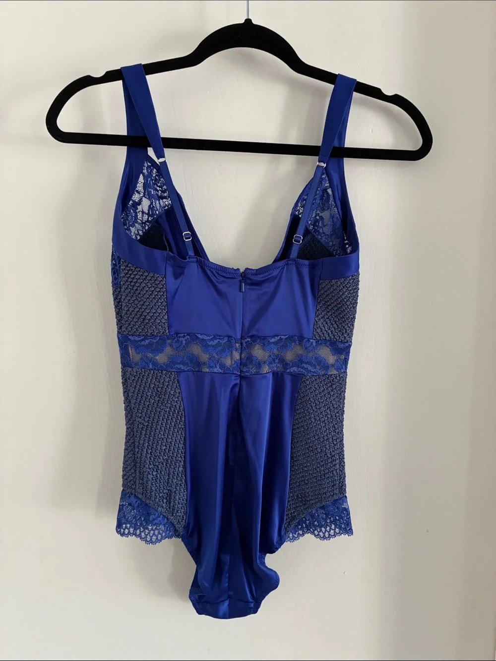Pleasure State couture cobalt blue bodysuit size small